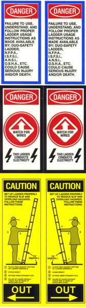 Fire Ladder Labels