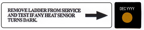 Heat Sensor Label